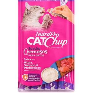CATCHUP NUTRAPRO SNACK CREMOSO ATUN, SALMON Y PREBIOTICOS 14GR