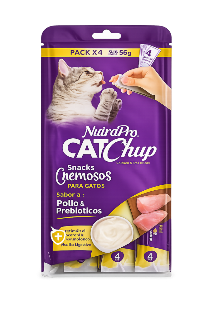 CATCHUP NUTRAPRO SNACK CREMOSO POLLO Y PREBIOTICOS 14GR