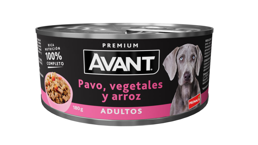 AVANT ADULTO PAVO, VEGETALES Y ARROZ LATA 180GR