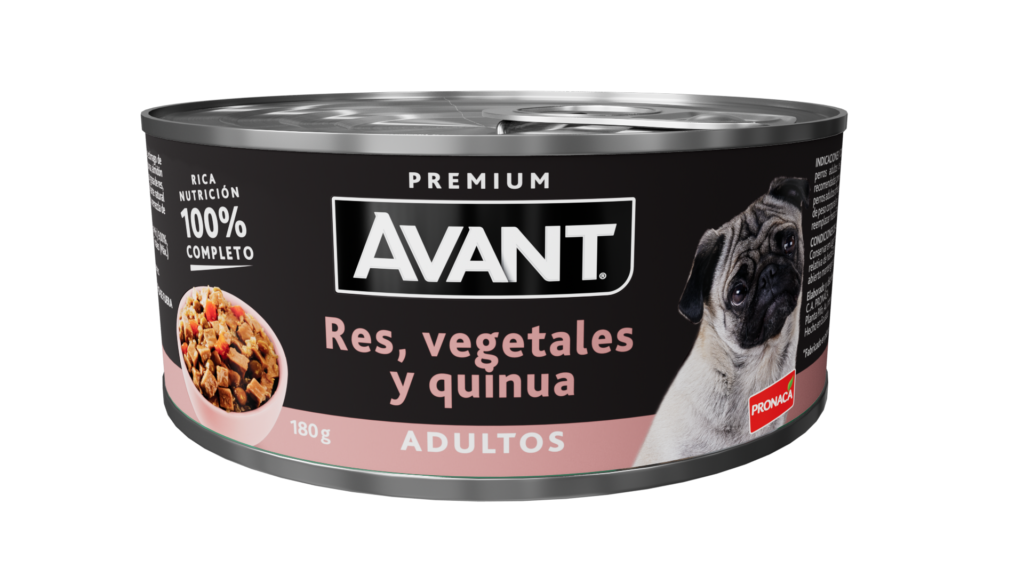 AVANT ADULTO RES, VEGETALES Y QUINUA LATA 180GR