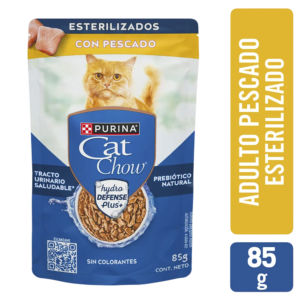 CATCHOW ADULTO ESTERILIZADO PESCADO 85GR
