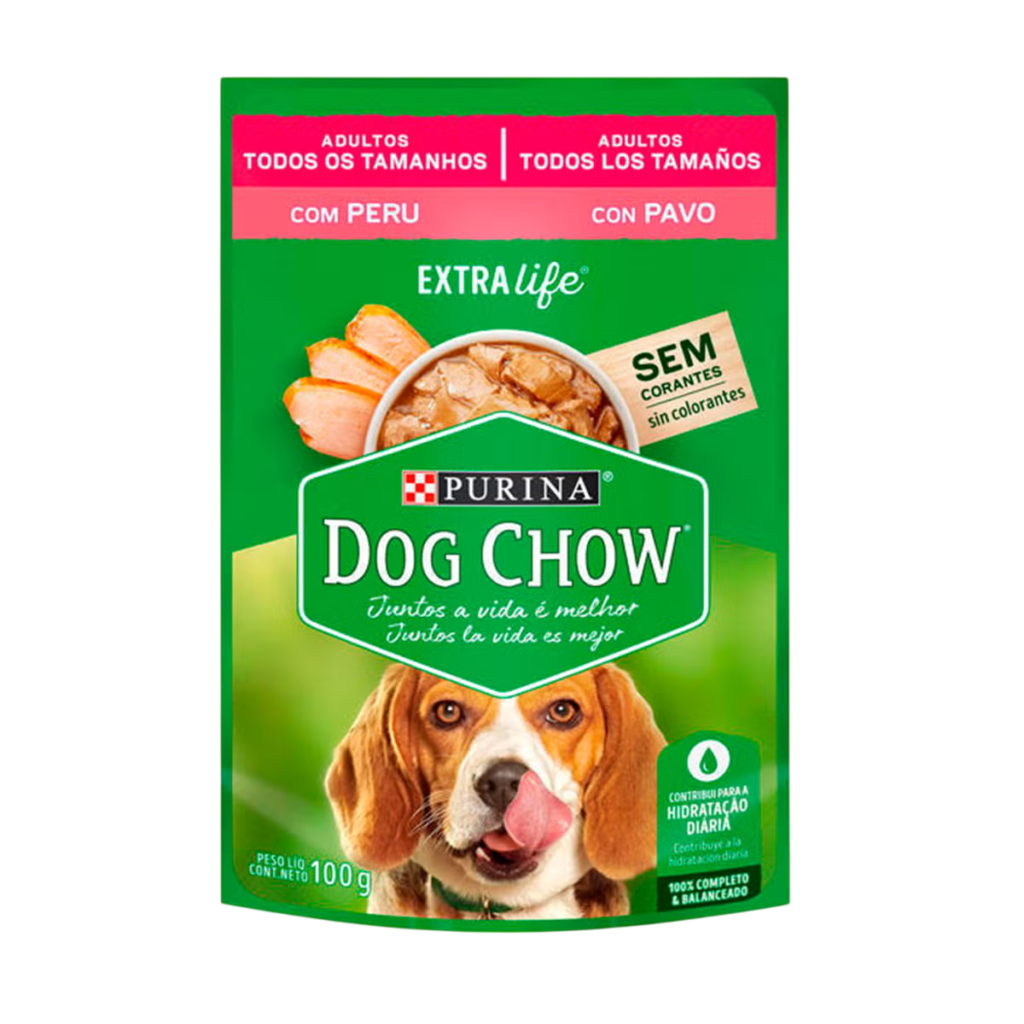 DOG CHOW ADULTO TODOS LOS TAMAÑOS PAVO 100GR
