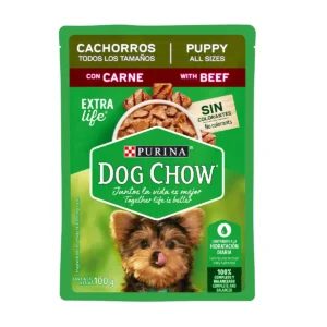 DOG CHOW CACHORRO TODOS LOS TAMAÑOS CARNE 100GR