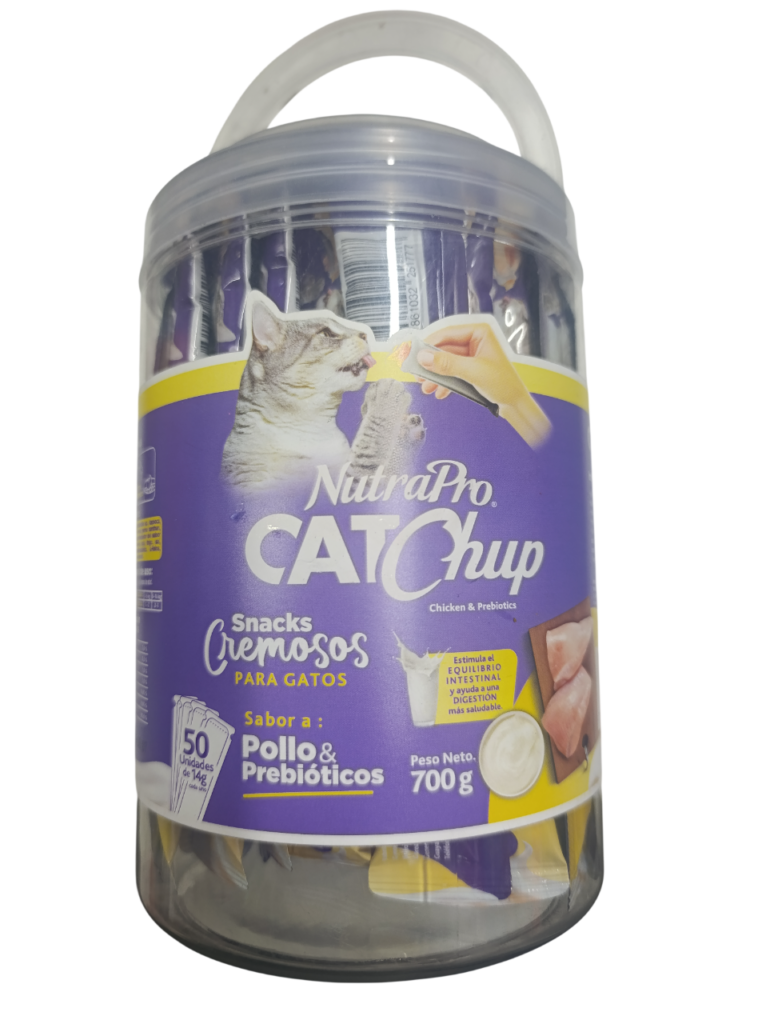 NUTRAPRO CATCHUP POLLO & PREBIOTICOS X50UNI 700GR
