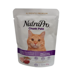 NUTRAPRO GATO CHUNK PATE ESTERILIZADO 85GR
