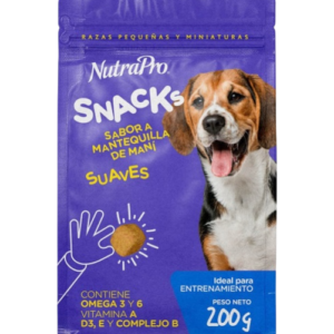 NUTRAPRO SNACKS MANTEQUILLA DE MANI SUAVES 200GR