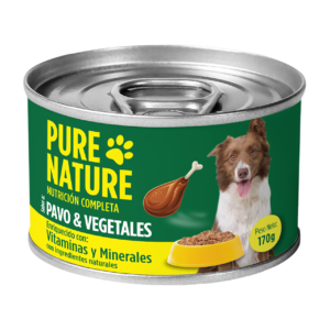 PURE NATURE PERROS PAVO/VEGETALES 170GR