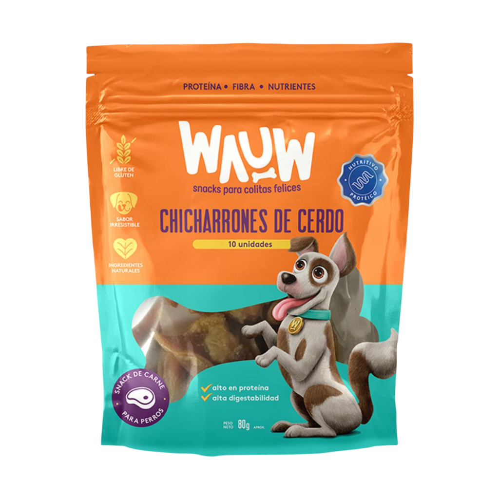 WAUW CHICHARRONES DE CERDO 80GR
